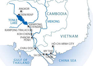 From Siem Reap to the Mekong Delta (port-to-port cruise)