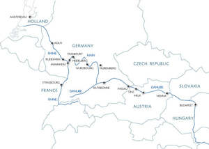 Ms Mona Lisa: Cruise across Europe from Amsterdam to Budapest (port-to-port cruise)