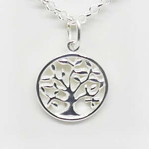 Quirky Collectibles: Small Sterling silver tree of life pendant complete including chain