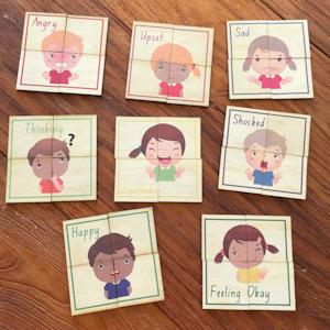 Sale: CLEARANCE Wooden Puzzle Set - Emotions