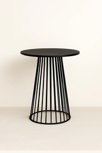 Furniture: Bar Leaner Bird Cage Black