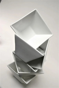 Bowl Sq 12cm Chiseled