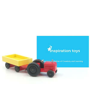 Toy Trucks & Construction Vehicles: German wooden toy tractors for kids