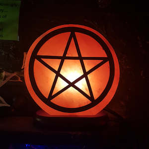 Himalayan Salt: Pentagram Salt Lamp (assorted. approx. 20cm diameter)