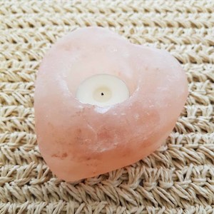 Heart Himalayan Salt Candle Holder