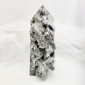 Druzy Quartz Cluster on Basalt Matrix (assorted. approx. 21x8.8x14.3cm)