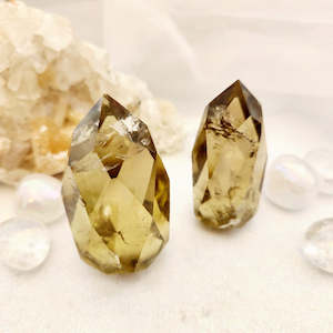Smoky Citrine Faceted Point (assorted. approx. 6.2-6.7x3-3.6cm)