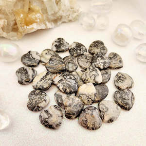 Tiny Crazy Lace Agate Heart (assorted. approx. 2x2cm)