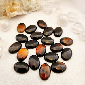 Agate Oval Cabochon (assorted. approx. 2.6x1.8cm)