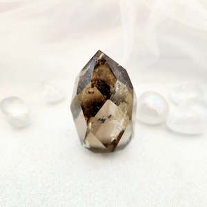 Smoky Quartz Faceted Point (approx. 6x3.5cm)