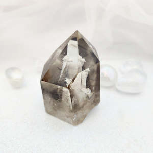 Crystals Fossils: Natural Smoky Citrine Polished Point (approx. 6.2x4.5cm)