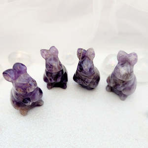 Amethyst Rabbit (assorted. approx. 4x2.5cm)