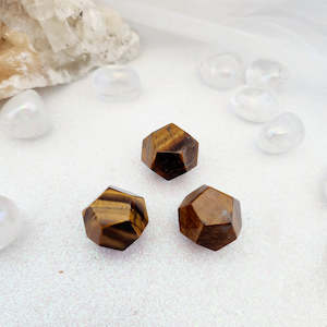 Gold Tiger's Eye Dodecahedron (assorted. approx. 2.5cm diameter)