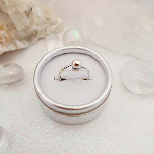 Jewellery Other Accessories: Sterling Silver Ring (rhodium plated. adjustable)