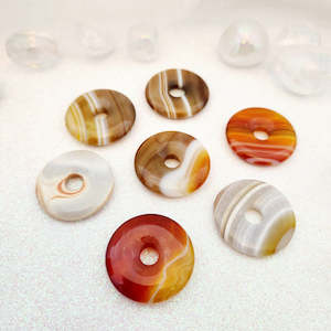 Jewellery Other Accessories: Agate Donut Pendant (assorted)