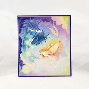 Books And Stuff: Pisces Greeting Card (21st Feb. to 21st Mar. blank)