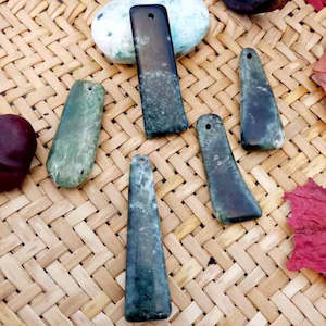 Aotearoa Inspired: NZ Greenstone Free Form Pendant (assorted)