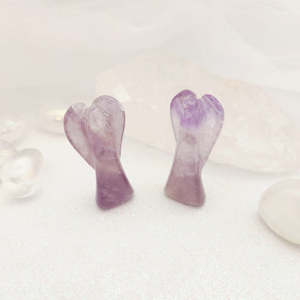 Inspirational Heartfelt Gifts: Amethyst Angel (assorted. approx. 4.8x2.2cm)