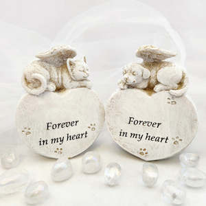 Forever in My Heart Cat or Dog Angel Memorial (cat or dog. approx. 13cm)
