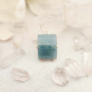 Jewellery Other Accessories: Aquamarine Pendant (sterling silver)