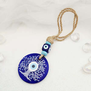 Blue Eye aka Evil Eye Tree of Life Hanging (approx. 20cm)