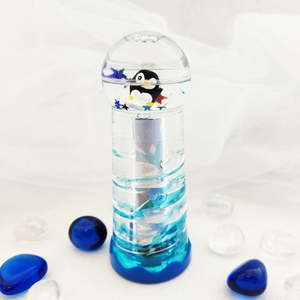Penguin Island Liquid Timer Kaleidoscope ( approx. 13x5cm)