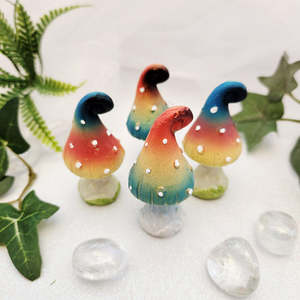 Mystical Magical: Rainbow Mushroom (assorted colours. approx. 6x2.8cm)