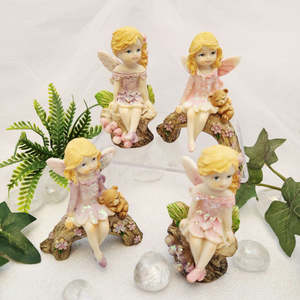 Mystical Magical: Fairy on Log (assorted designs. approx. 7.5-8x4.2-6.2cm)