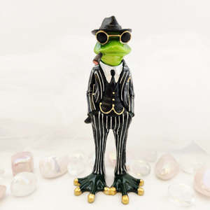 Tony the Gangster Frog (approx. 16x7cm)