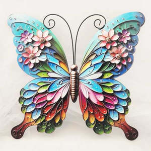 Beautiful Butterfly Metal Wall Art (assorted. approx. 27x32cm)