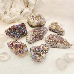Crystals Fossils: Amethyst Aura Cluster, Assorted