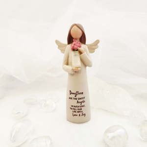 Inspirational Heartfelt Gifts: Daughters Are Angels Figurine (approx. 12.5cm)