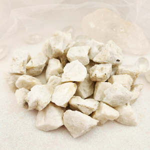 Crystals Fossils: White Moonstone Rough Rock