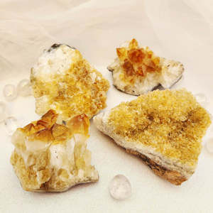 Crystals Fossils: Citrine Cluster - Heat Treated, Assorted