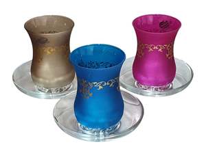 Everything Else: Blue Turkish Tea Glass & Saucer