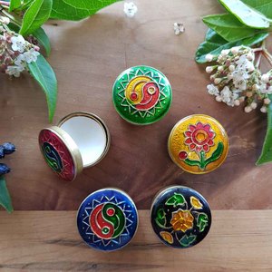 Personal Health Items: Orchidee Natural Solid Fragrance in Cloisonne Tin (Song of India 4gr)
