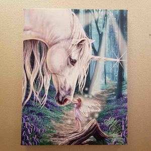 Wall Art Hanging Gifts: Fairy Whispers Canvas by Lisa Parker (approx. 25 x 19cm)