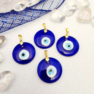 Jewellery Other Accessories: Blue Nazar Eye Pendant | Protection & Calm | Lampwork Glass