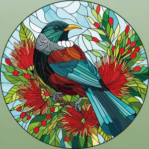 Hanging Gifts: Tui | Stained Glass | Suncatcher | Large