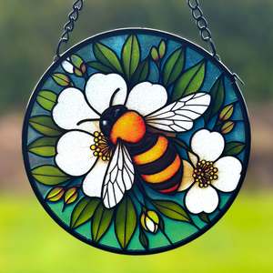 Hanging Gifts: Bumble Bee | Stained Glass | Suncatcher