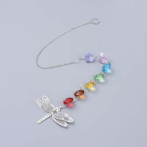 Hanging Gifts: Dragonfly Crystal Prism Suncatcher | Window Hanging