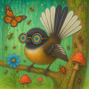 All Stocked Items: Fantail Piwakawaka | Trivet | Kiwiana | Ceramic