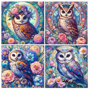 Owl Coasters | Ceramic | Set of 4