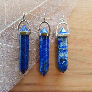 Jewellery Other Accessories: Lapis Lazuli Crystal Pendant | Double Terminated | Communication & Expression | Assorted