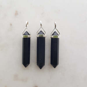 Jewellery Other Accessories: Shungite Crystal Pendant | Double Terminated | Protection & Grounding | Assorted