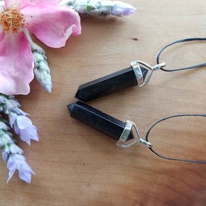 Jewellery Other Accessories: Black Obsidian Pendant | Double Terminated | Protection & Grounding | Assorted