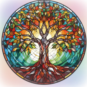 Hanging Gifts: Tree of Life | Stained Glass | Suncatcher | Large