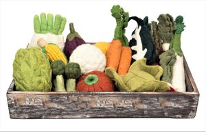 Garden Fresh Felt Veggie Crate