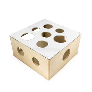 Wooden Mirrored Interactive Posting Table