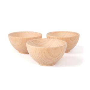 Tickit: TickiT Wooden Bowls 70mm - Pk3